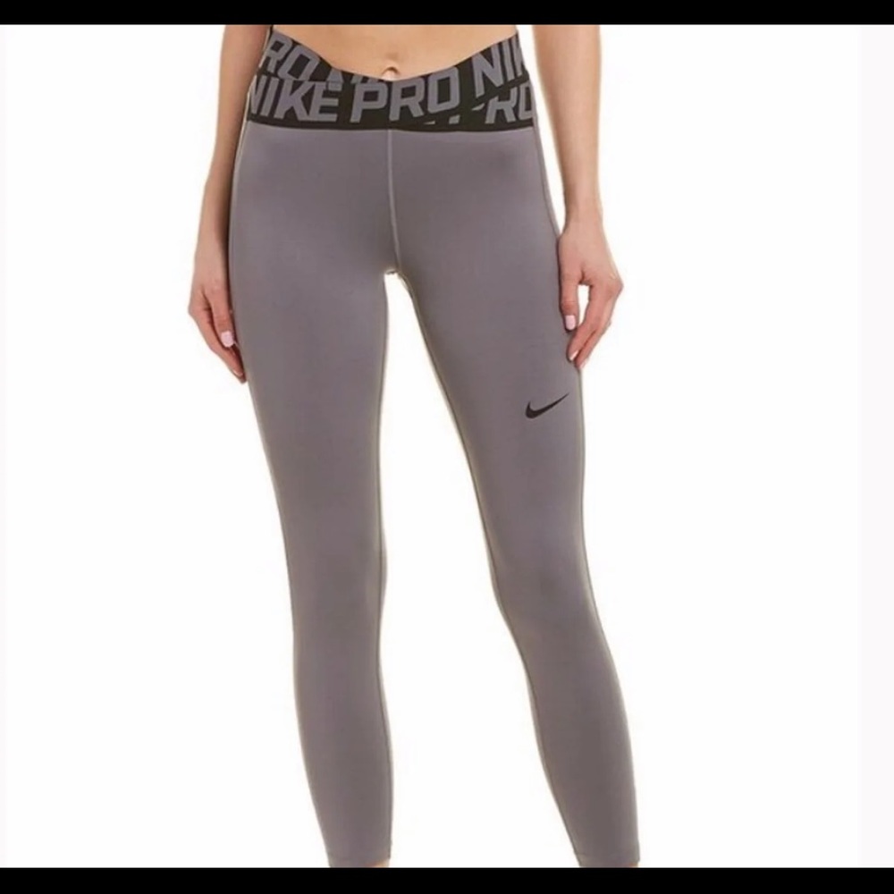 nike pro intertwist leggings grey